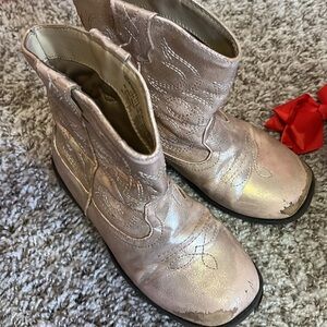 Shimmering Pink Cowboy Boots